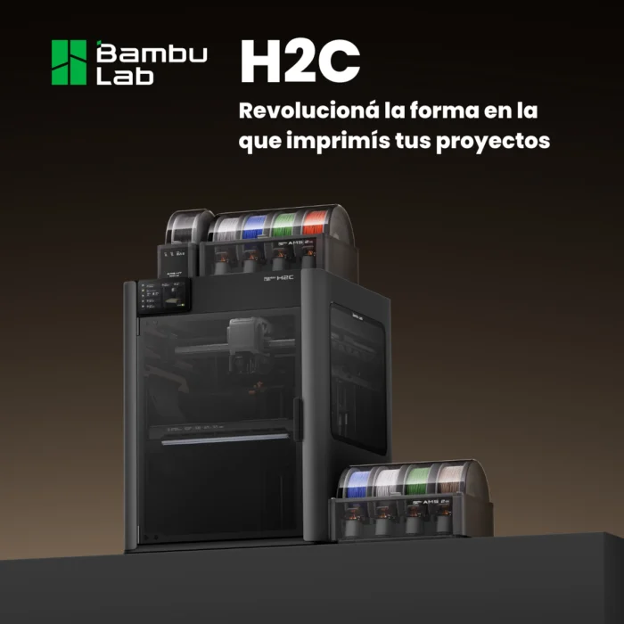 H2C Combo AMS Bambu Lab 492 x 514 x 626 mm Impresora 3D FDM