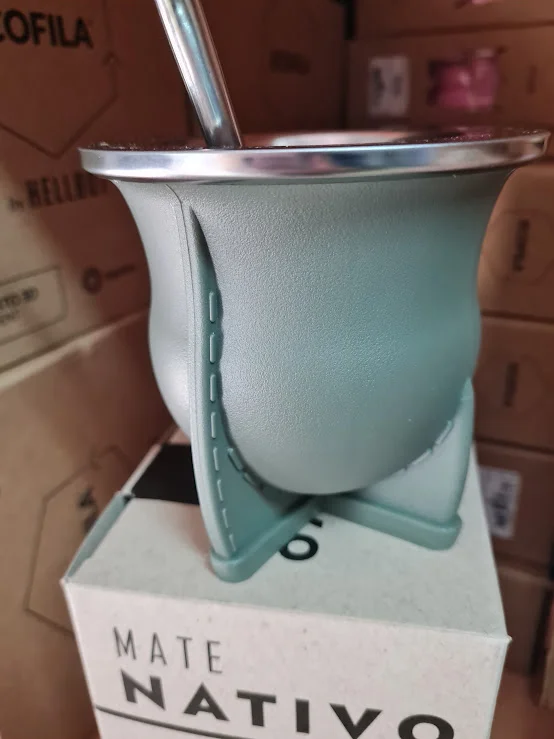 Rosa MATE LASERABLE con bombilla acero inoxidable