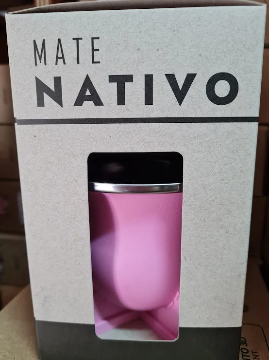 Rosa MATE LASERABLE con bombilla acero inoxidable