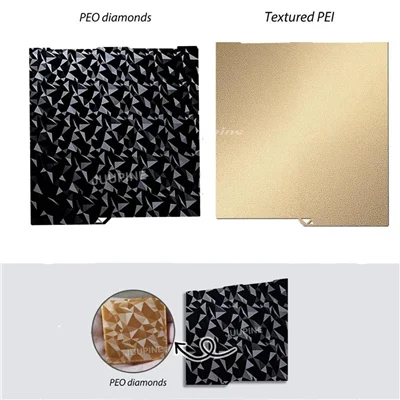 Cama magnetica Holografica flexible DOBLE CARA 256x268  PEI PEO anycubic kobra 3 33171 C25