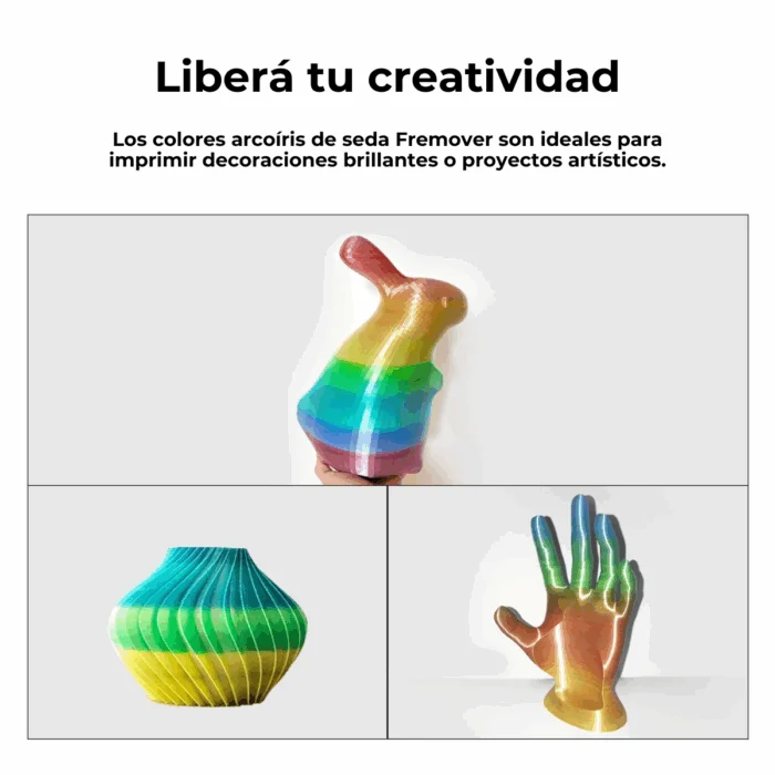 SILK Rainbow 1 Filamento PLA FREMOVER CON CAJA  x1kg