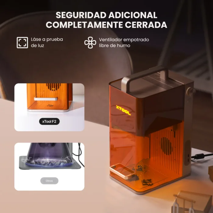 Xtool F2 - 275 x 200 x 210 mm -Xtool-Grabadora Laser Dual Portátil-PREVENTA ABRIL