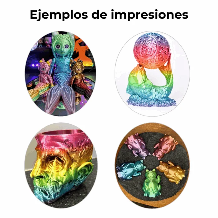 SILK Rainbow 1 Filamento PLA FREMOVER CON CAJA  x1kg