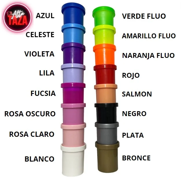 SALMON ALTA TAZA interior de taza para impresión 3d con borde polimero AT
