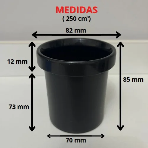CELESTE ALTA TAZA interior de taza para impresión 3d con borde polimero AT