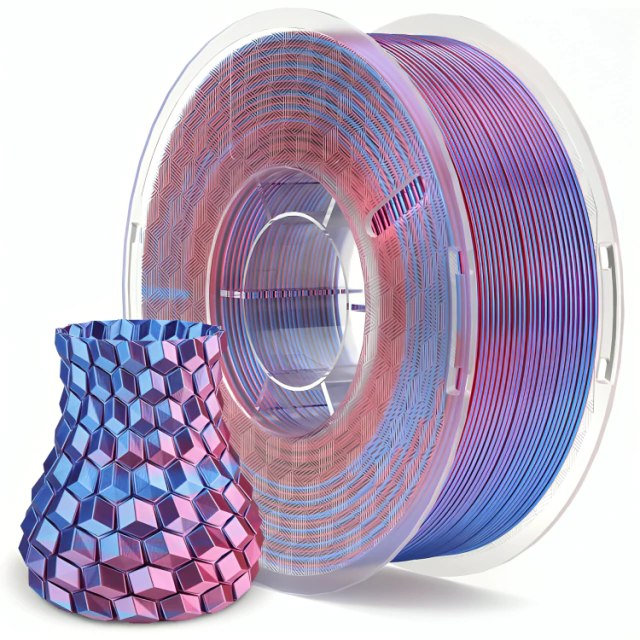 AZUL PURPURA SILK PLA Elegoo Filamento Diámetro 1,75mm 50.203.0662