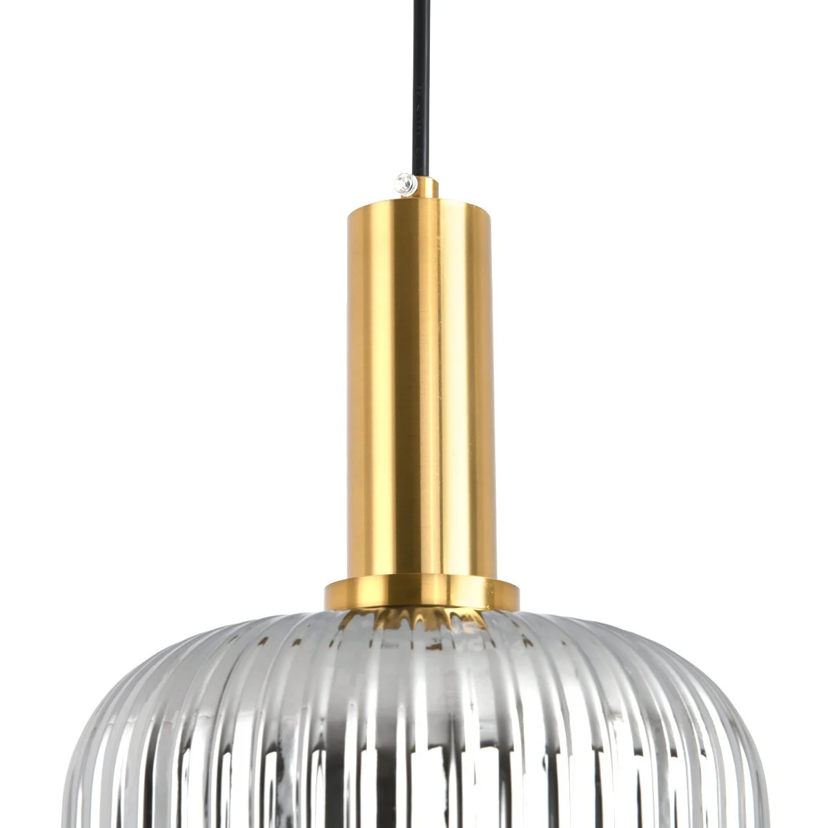 Luminaria Lampara aplique colgante oval 21 cm smoke