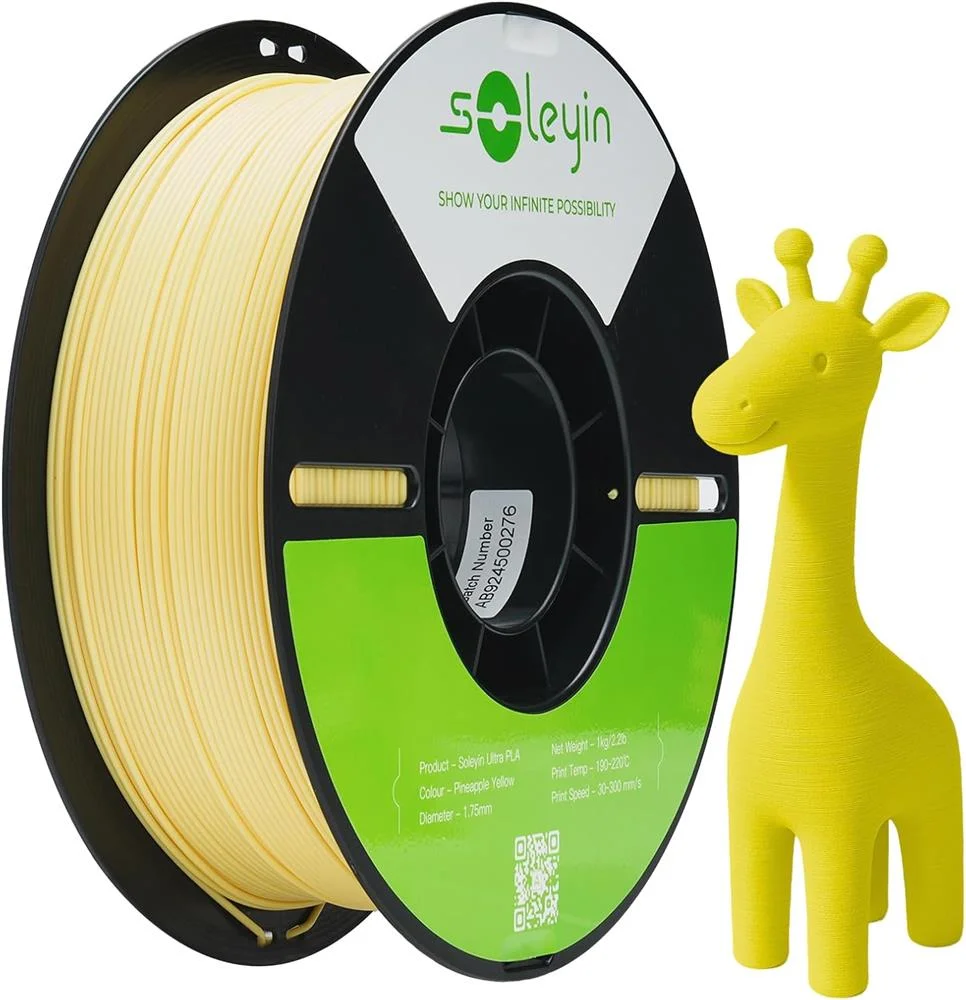 AMARILLO PIÑA PLA CREALITY SOLEYIN ULTRA Filamento 3D 1.75 1KG