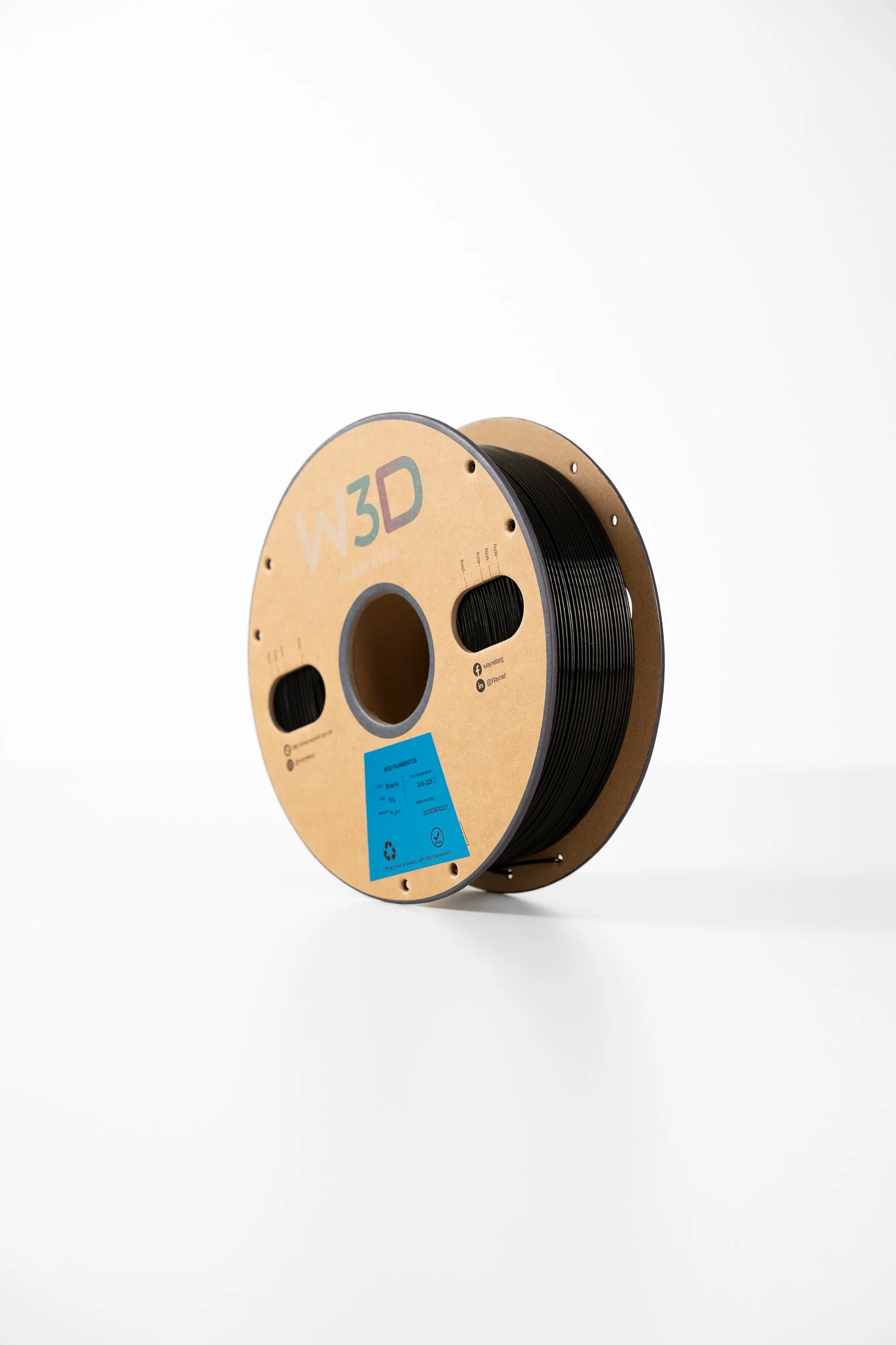 NEGRO (Black) PETG W3D FILAMENTO 3D 1.75MM 1KG 0102001