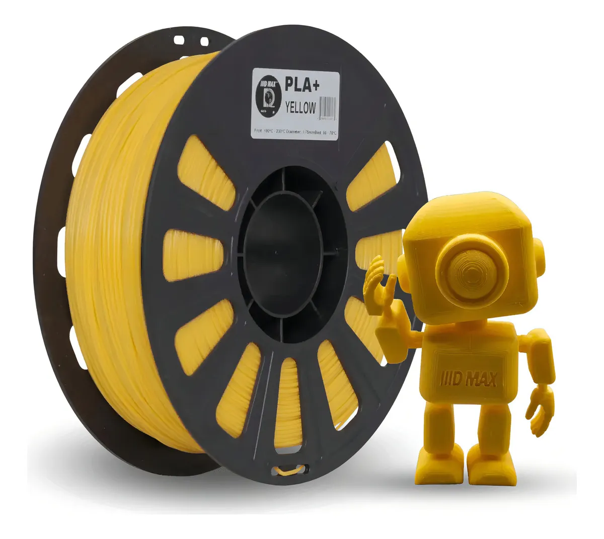 AMARILLO YELLOW IIIDMAX PLA Filamento 3D 1.75 1KG