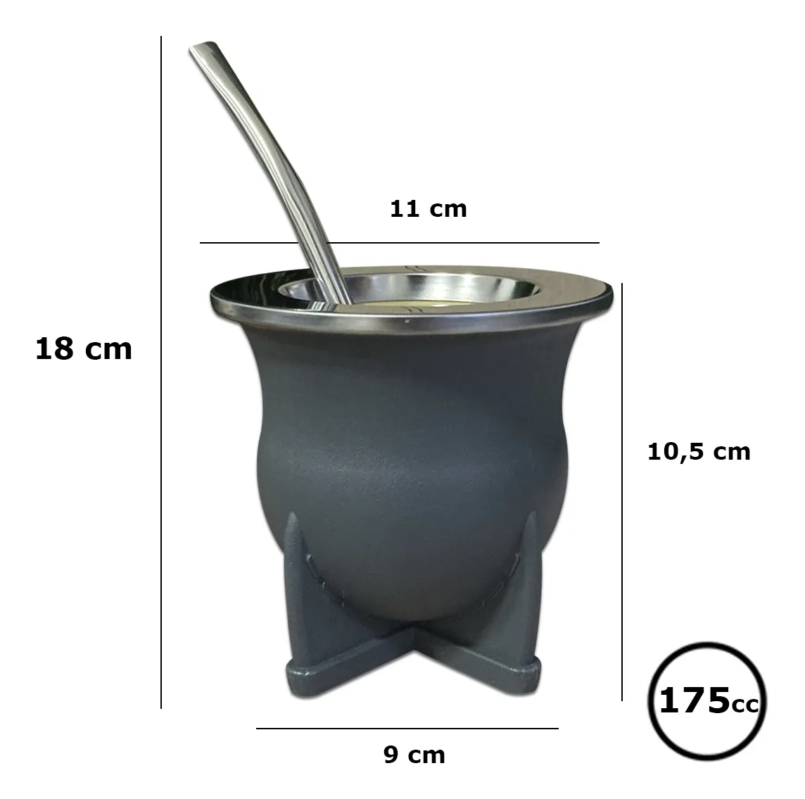 GRIS Mate LASERABLE sin bombilla