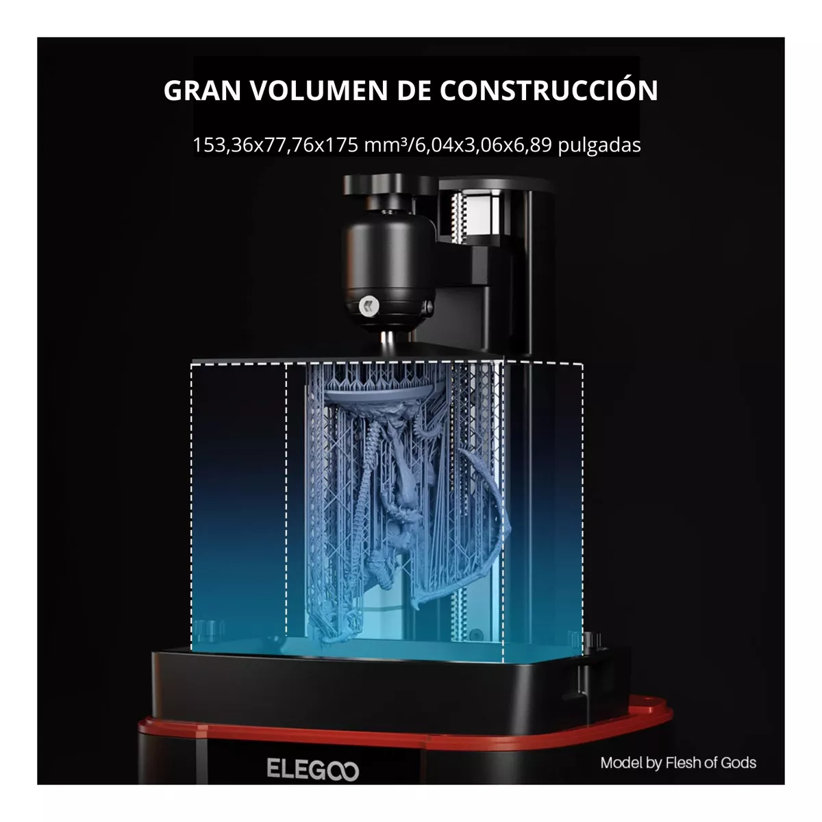 Mars 4 9k 153x77x175mm Lcd Impresora Resina Elegoo