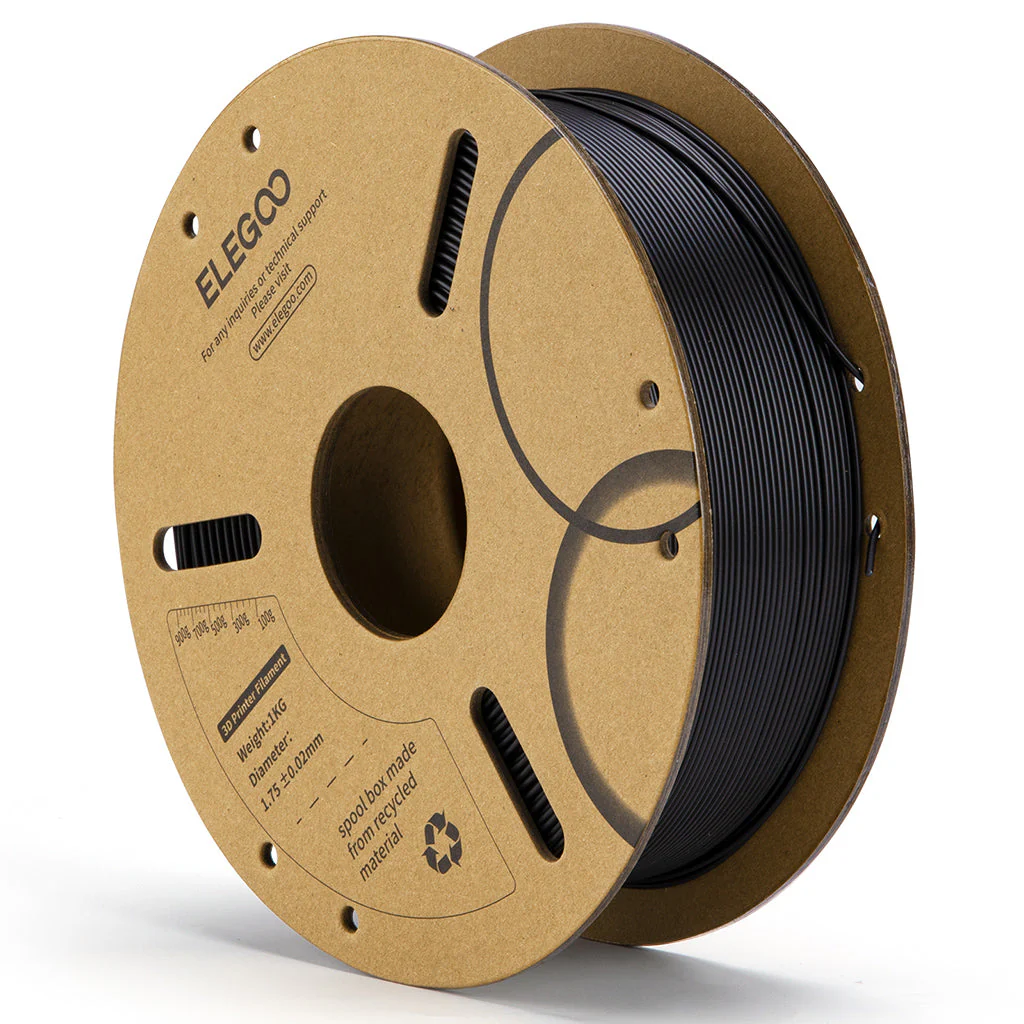 NEGRO PLA Elegoo Filamento Diámetro 1,75mm 50.203.0038