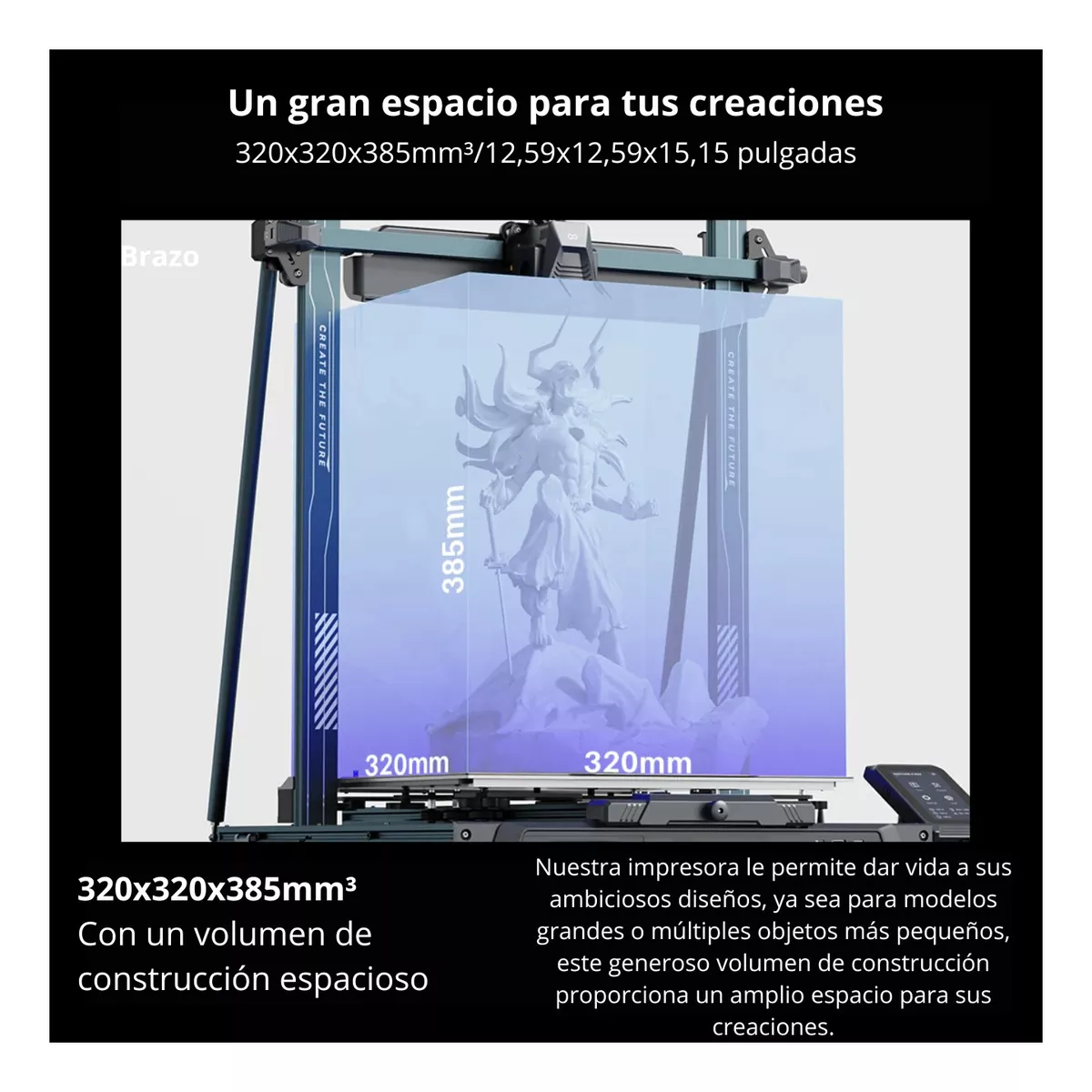 Neptune 4 Plus 320x320x385mm Klipper 500mms Impresora 3D FDM ELEGOO NEPTUNE-4PLUS