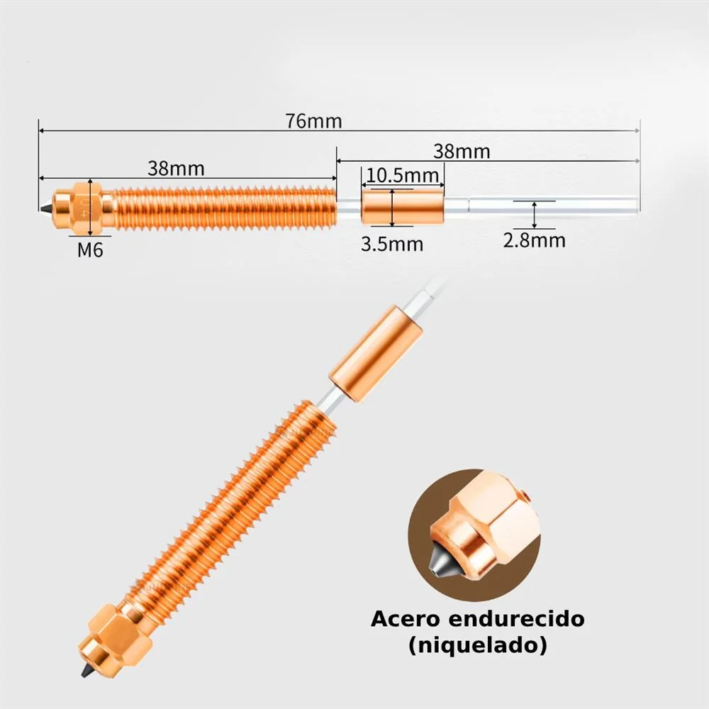 Pico 0.2mm Acero Endurecido Unicorn Creality HI - K2 Plus 33290