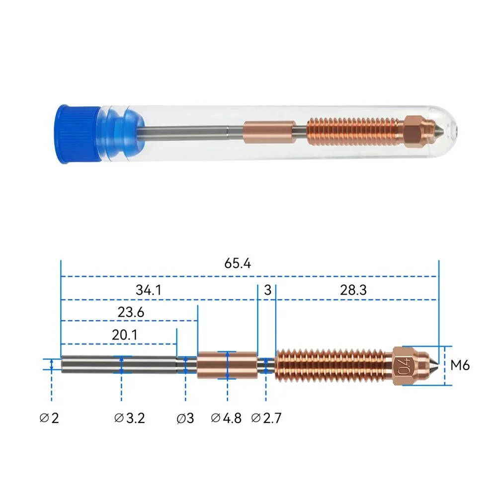 Pico 0.4mm Acero endurecido Unicorn K1 Max / K1C / Ender-3 V3 /Plus MA3 32760