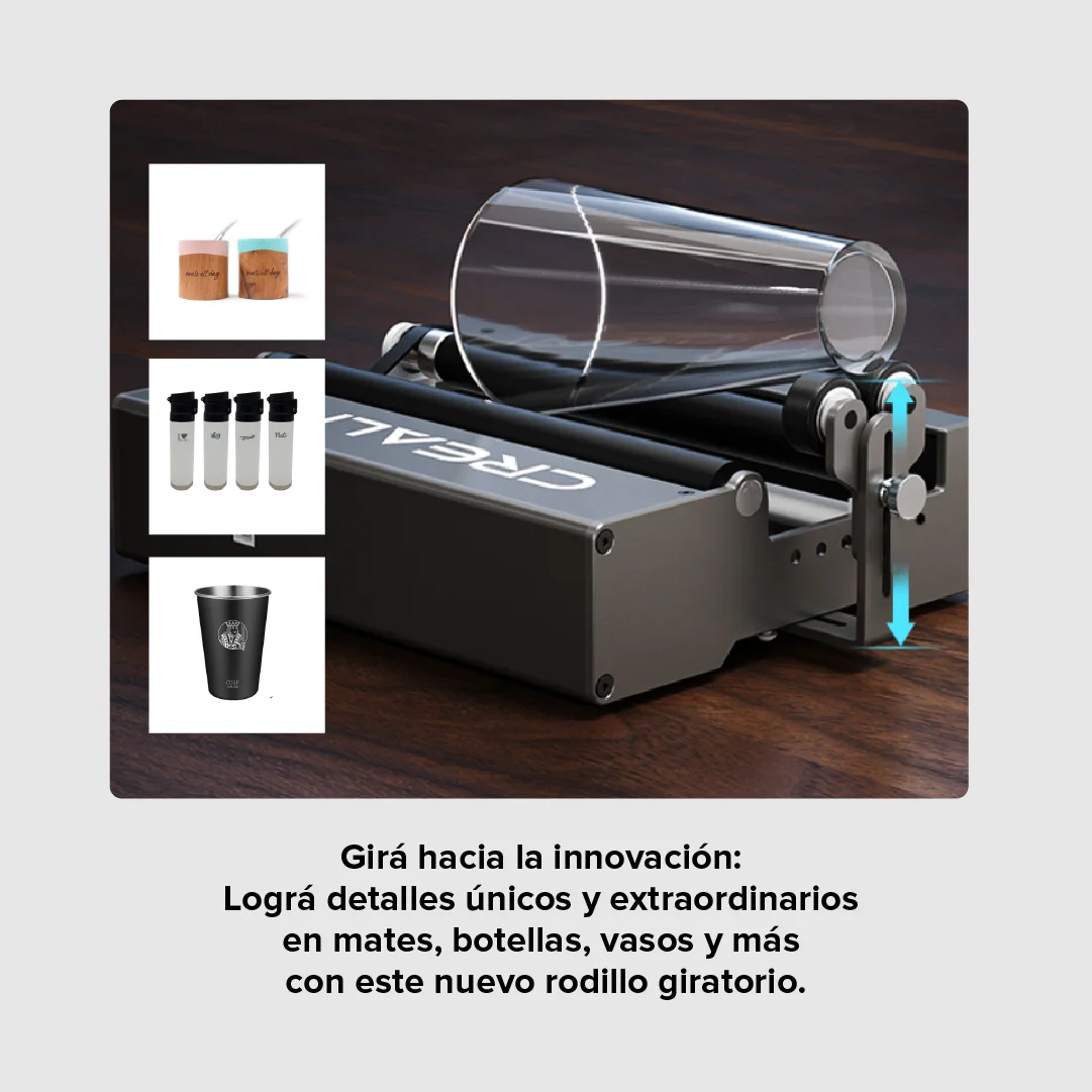 RODILLO GIRATORIO PARA MÁQUINA DE GRABADO LÁSER CREALITY COD 2621 rotador rotatorio 4 eje 4008060044