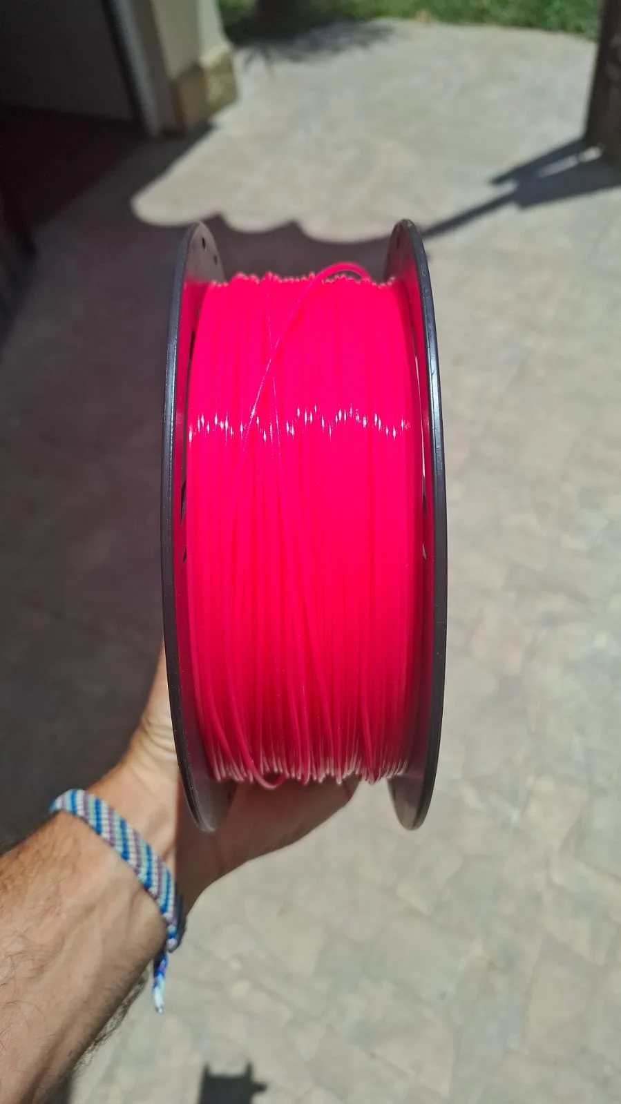 MAGENTA FLUO PLA GRILON FILAMENTO 3D 1.75MM 1KG
