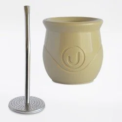 Mate Arena Plastico Urbano Con Bombilla Saca Yerba