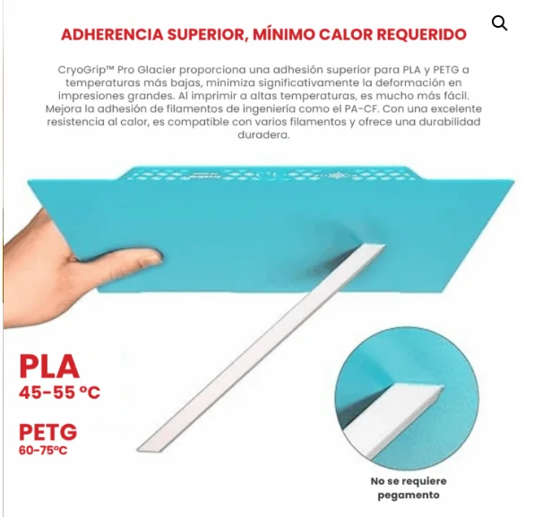 Cama Magnética CRYOGRIP PRO GLACIER – K1MAX/ENDER 3 S1 PLUS/ENDER 3 V3 PLUS 1060000758