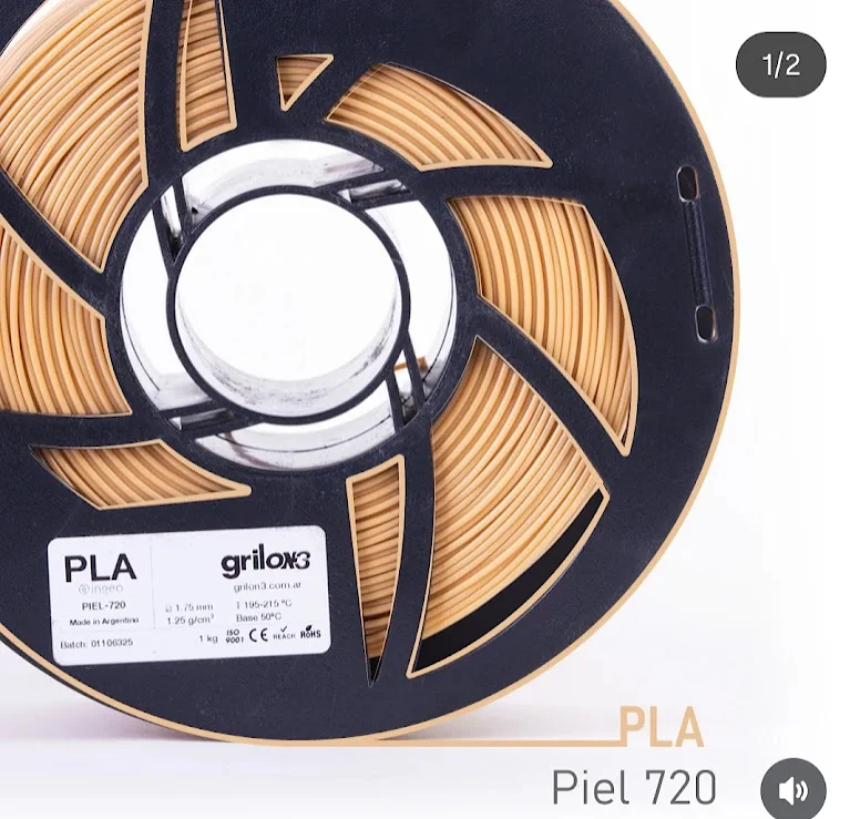 PIEL 720 PLA GRILON FILAMENTO 3D 1.75MM 1KG M10IP1175CJ